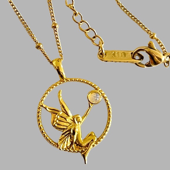 18K Gold Plated Fairy Necklace - Picture 1 of 3